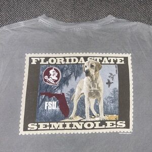 NCAA Florida State Seminoles Gray Dog Graphic Tee